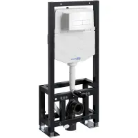 Инсталляция для унитаза WasserKRAFT Dill 61 61TLT.010.ME.WH03 с кнопкой смыва, белый