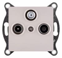 ТВ-розетка и SAT-розетка оконечная без рамки Kollinger  REA-036CM