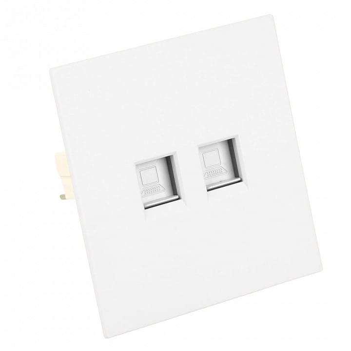 Розетка двойная Ethernet RJ-45 без рамки Stekker Мия 50437