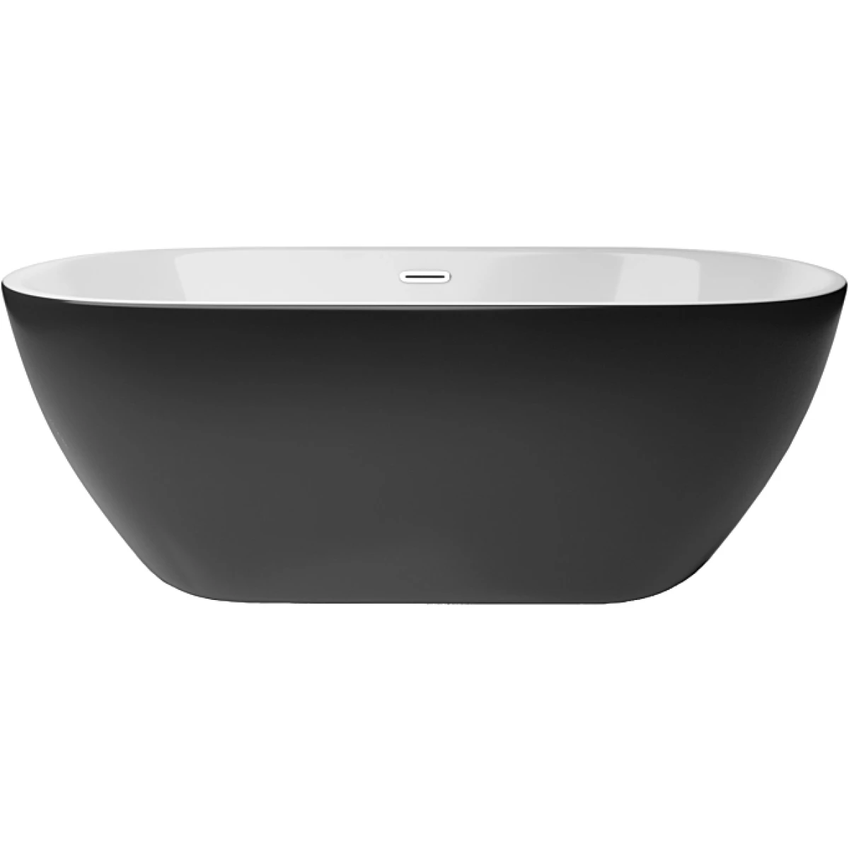 Акриловая ванна Kolpa-San Dalia FS Black 561760 170x80 см, отдельностоящая, белый/черный глянец