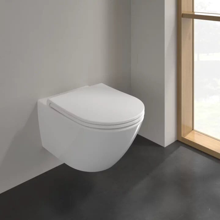 Подвесной унитаз Villeroy&Boch Universo TwistFlush 4670T901 с крышкой-сиденьем