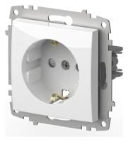 Розетка с заземлением и со шторкой, без рамки Elbi Eleсtriс Zena Vega 609-015600-243