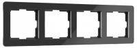 Рамка на 4 поста Werkel Acrylic (черный) W0042708