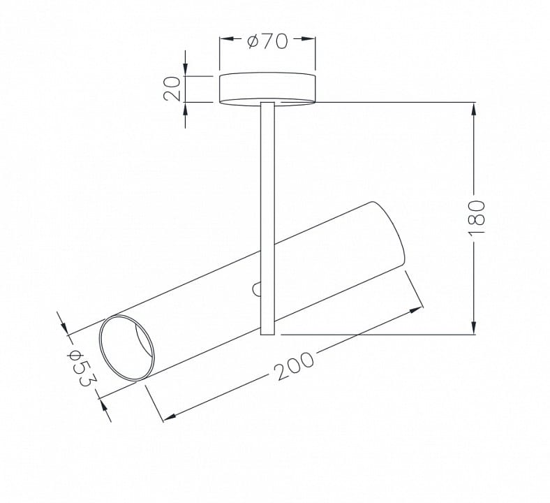 Светильник на штанге Maytoni Technical Элти C020CL-01W