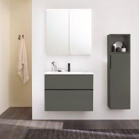 Тумба с раковиной Burgbad Eqio 92 SHBT092F2010G0252C0001*1 серый глянцевый