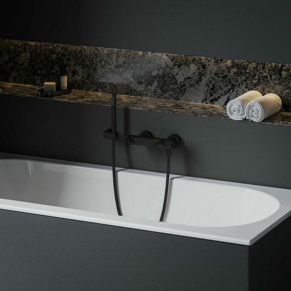 Смеситель для ванны Ravak Eleganta X070293 черный матовый