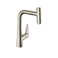 Смеситель для кухни hansgrohe Talis Select M51 72822800 с вытяжным изливом сталь