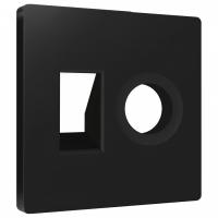 Накладка для ТВ-розетки и RJ-11 или RJ-45 Ambrella Volt ALFA AP8125