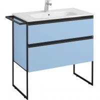 Тумба под раковину Roca Domi 80 ZRU9307871 небесный синий матовый