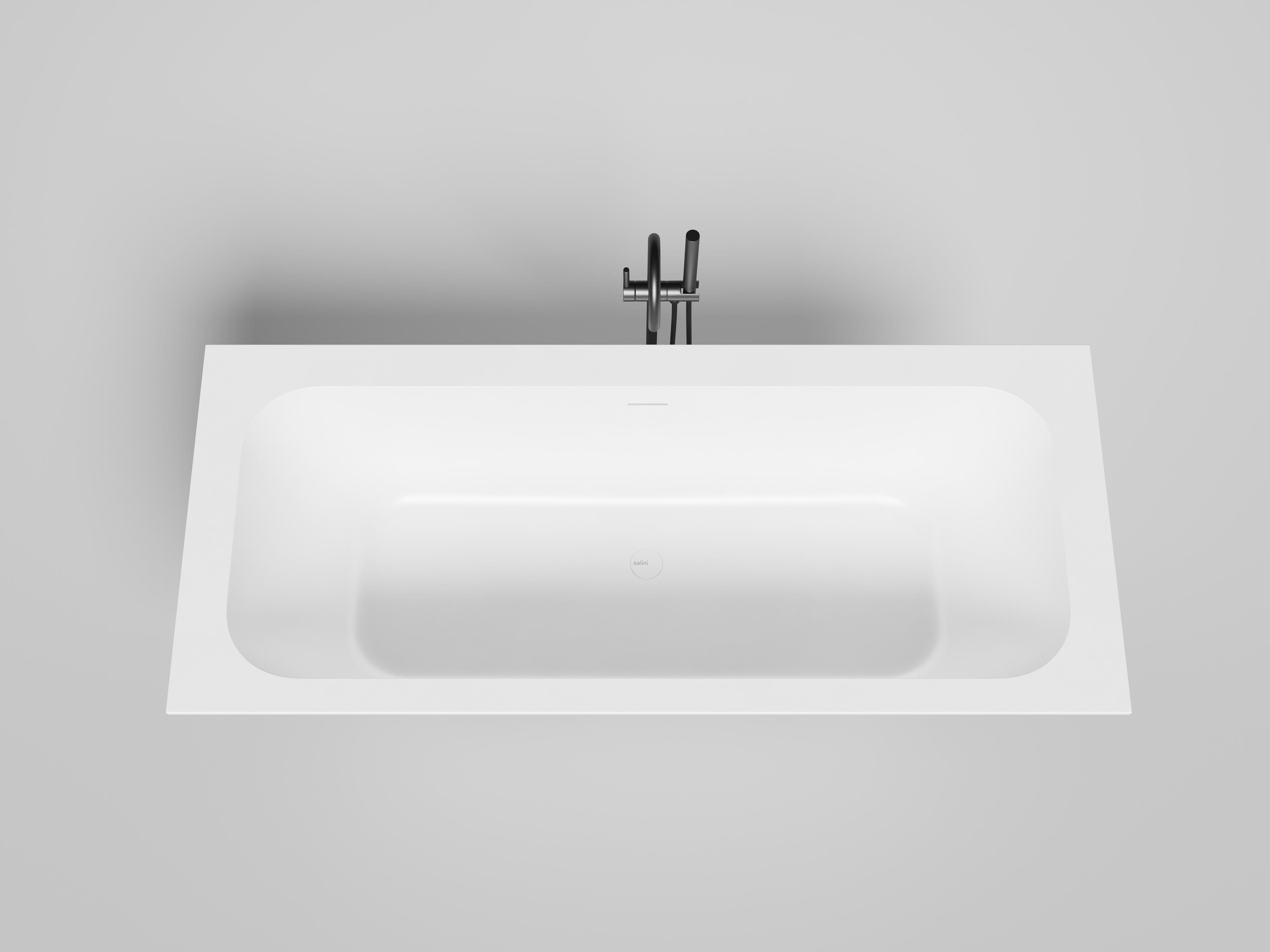 Ванна из искусственного камня Salini Orlando Axis Kit 190x80 103311GF покраска по RAL полностью