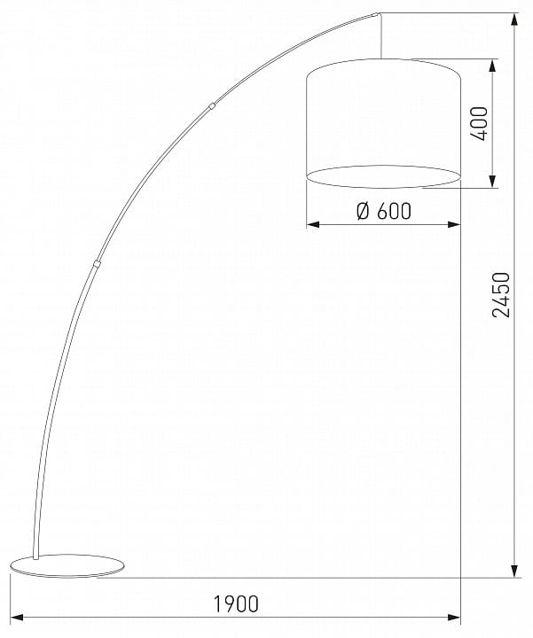 Торшер с подсветкой TK Lighting Moby 6097 Moby