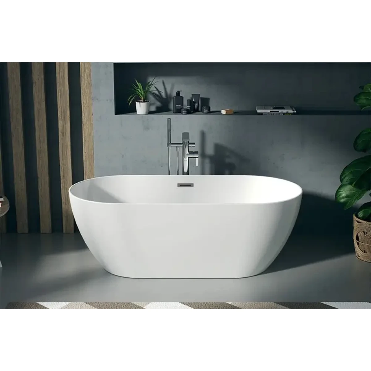 Акриловая ванна Ceruttispa D'Iseo CT9903 160x75 см, отдельностоящая, белый