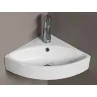 Раковина CeramaLux 78378 50x35,5 см, подвесная, угловая, белый