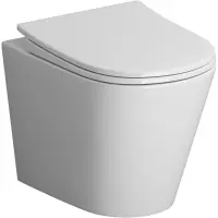 Унитаз подвесной Niagara Vista NG-9302 безободковый, с сиденьем микролифт, белый