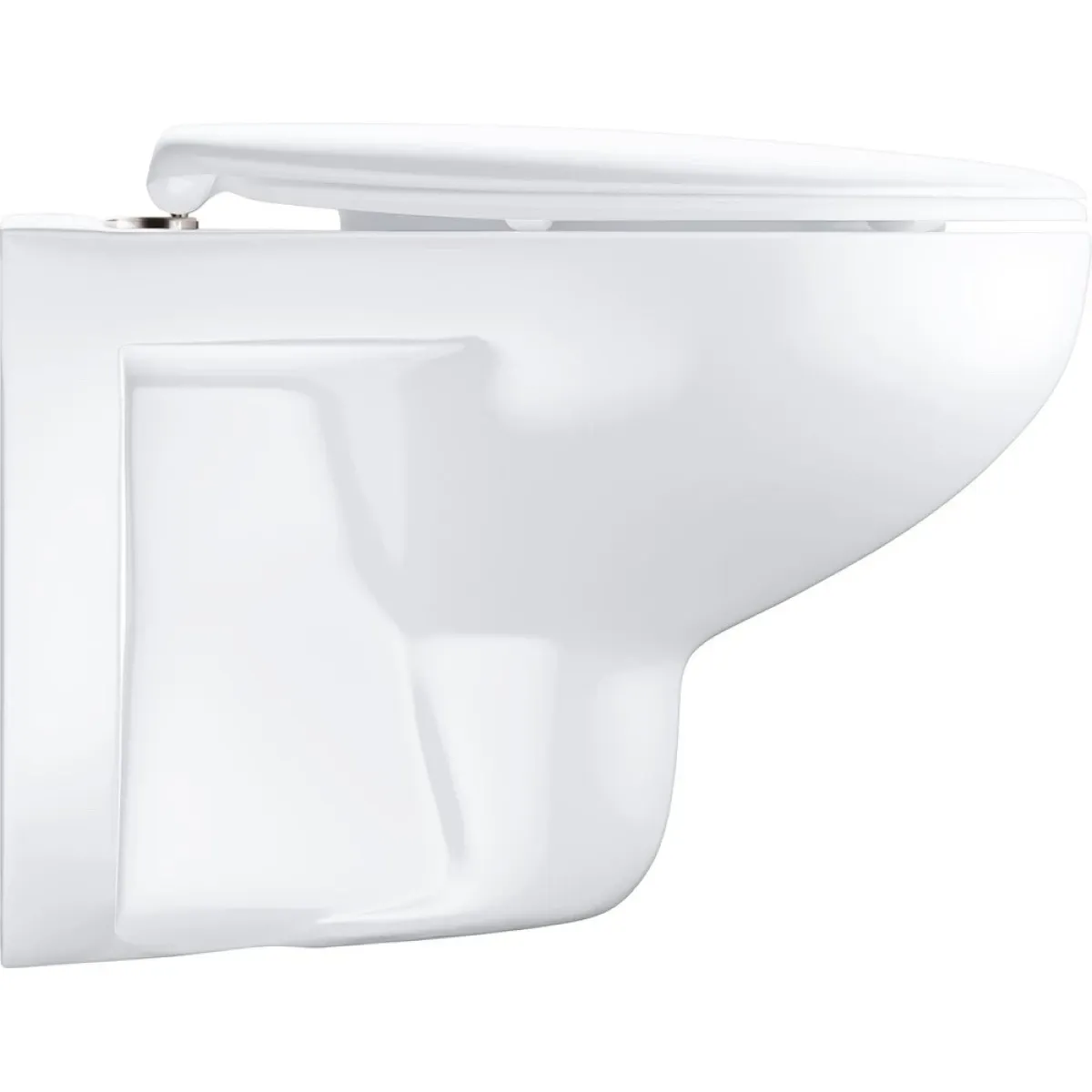Унитаз подвесной Grohe Bau Ceramic 39351000 безободковый, с сиденьем микролифт, альпийский белый