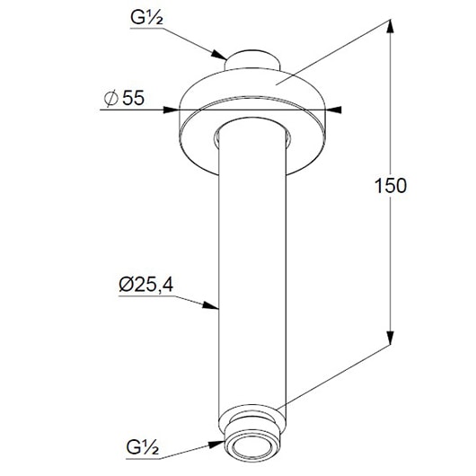Кронштейн для душа Kludi A-Qa 6651539-00 черный матовый