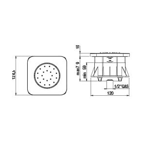 Душевая форсунка Paini 50CR721IQS