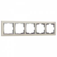 Рамка на 5 постов Werkel Snabb (слоновая кость/хром) W0051903