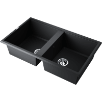 Кухонная мойка Omoikiri Tedori 86-2 4993924 черная матовая