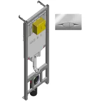 Инсталляция для унитаза Jacob Delafon E21822-CP с клавишей смыва хром