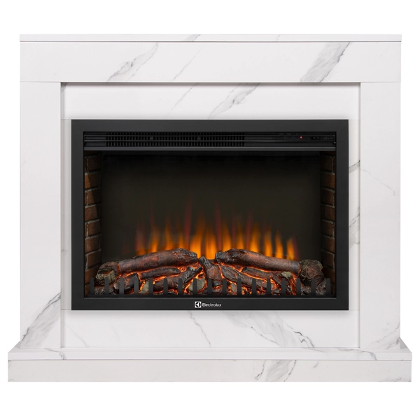 Портал Firelight Simple 25 белый мрамор