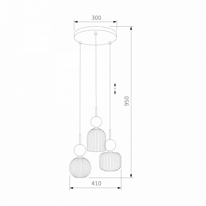 Подвесная люстра TK Lighting  11148
