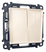 Выключатель двухклавишный без рамки Ambrella Volt Quant MA303010