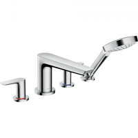 Смеситель на край ванны hansgrohe Talis E 71748000 на 4 отверстия хром