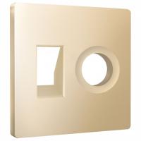 Накладка для ТВ-розетки и RJ-11 или RJ-45 Ambrella Volt ALFA AP6125