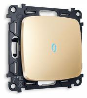 Выключатель проходной одноклавишный с подсветкой без рамки Ambrella Volt Quant MO602040