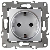Розетка с заземлением, без рамки Эра Эра 12 12-2001-03