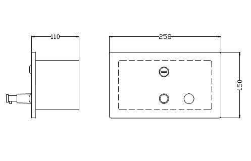 Диспенсер для мыла Nofer 03202.S нержавеющая сталь матовая