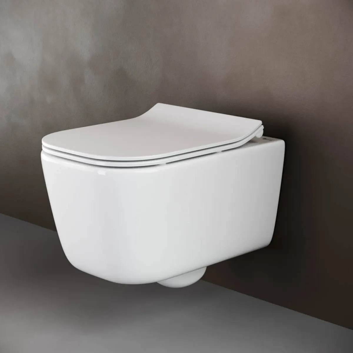Унитаз подвесной Ceramica Nova New Day CN3005 безободковый, с сиденьем микролифт, белый