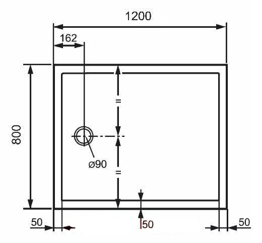 Душевой поддон Huppe Purano 120x80 202163.055