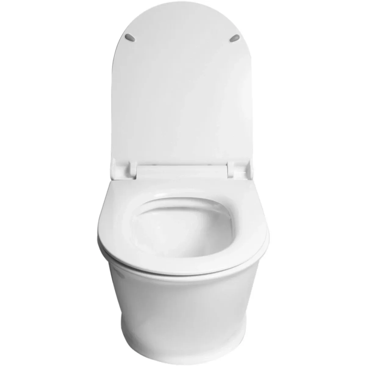 Унитаз подвесной SantiLine SL-5009 безободковый, с сиденьем микролифт, белый