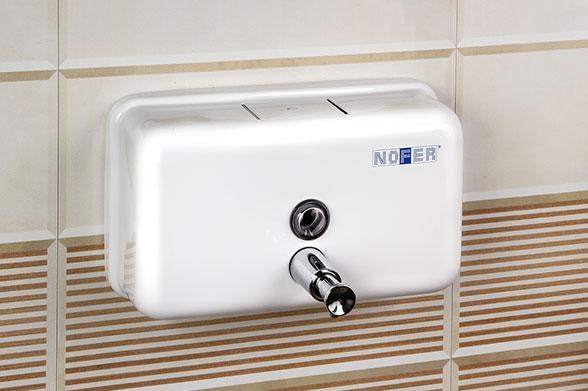 Диспенсер для мыла Nofer INOX 03002.W белый