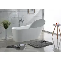 Ванна из литьевого мрамора Timo Kristi Solid Surface KIRSTI1785R 178,5x76 см R, отдельностоящая, белый матовый
