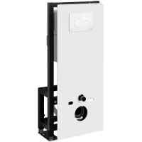 Инсталляция для унитаза WasserKRAFT Glan 66 66TLT.010.ME.WH.WH02 с кнопкой смыва, белый