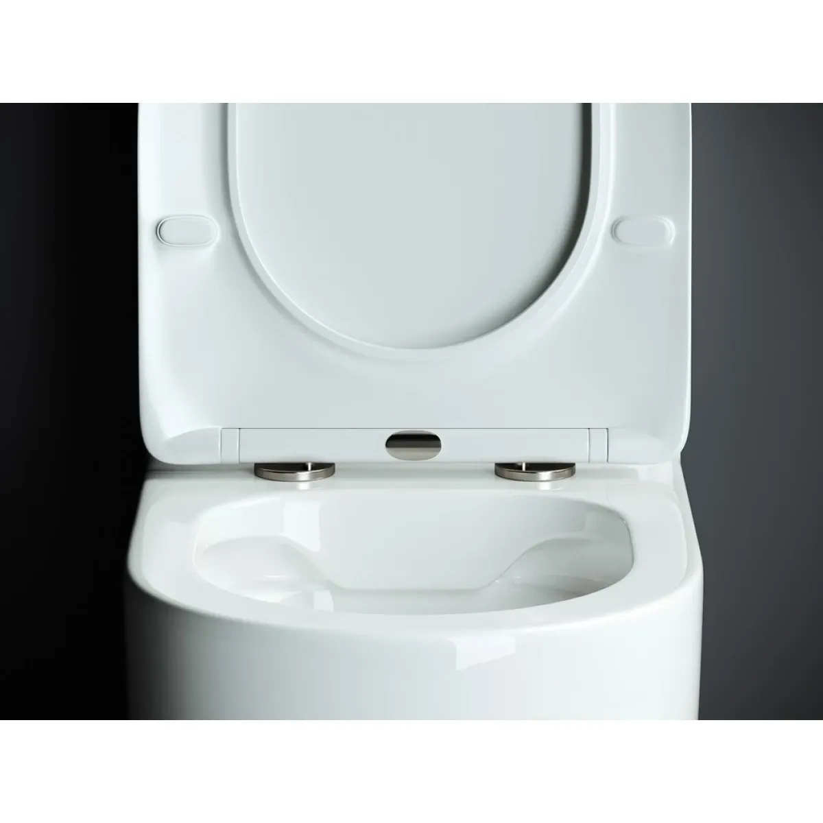 Унитаз-компакт Ceramica Nova Mia CN1801 безободковый, с сиденьем микролифт, белый