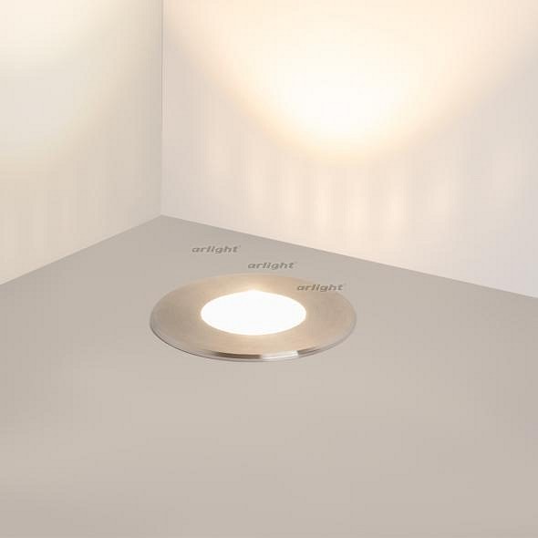 Встраиваемый в дорогу светильник Arlight LTD-GROUND-R65-6W Warm3000 (SL 24 deg 230V) 026449