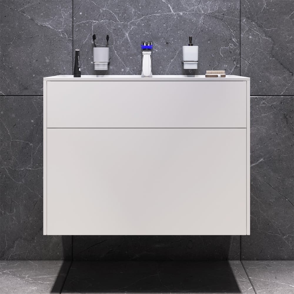 Тумба под раковину AM.PM Inspire V2.0 M50AFHX0803WM 80 см белый матовый