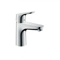 Смеситель для раковины hansgrohe Focus 100 31657000 с двумя режимами расхода воды со сливным гарнитуром