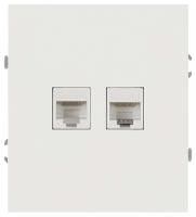 Розетка двойная Ethernet RJ-45 без рамки Эра Arktik 16-3108-01