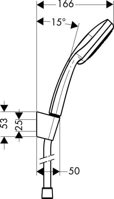 Душевой набор hansgrohe Croma Multi Porter S 27593000
