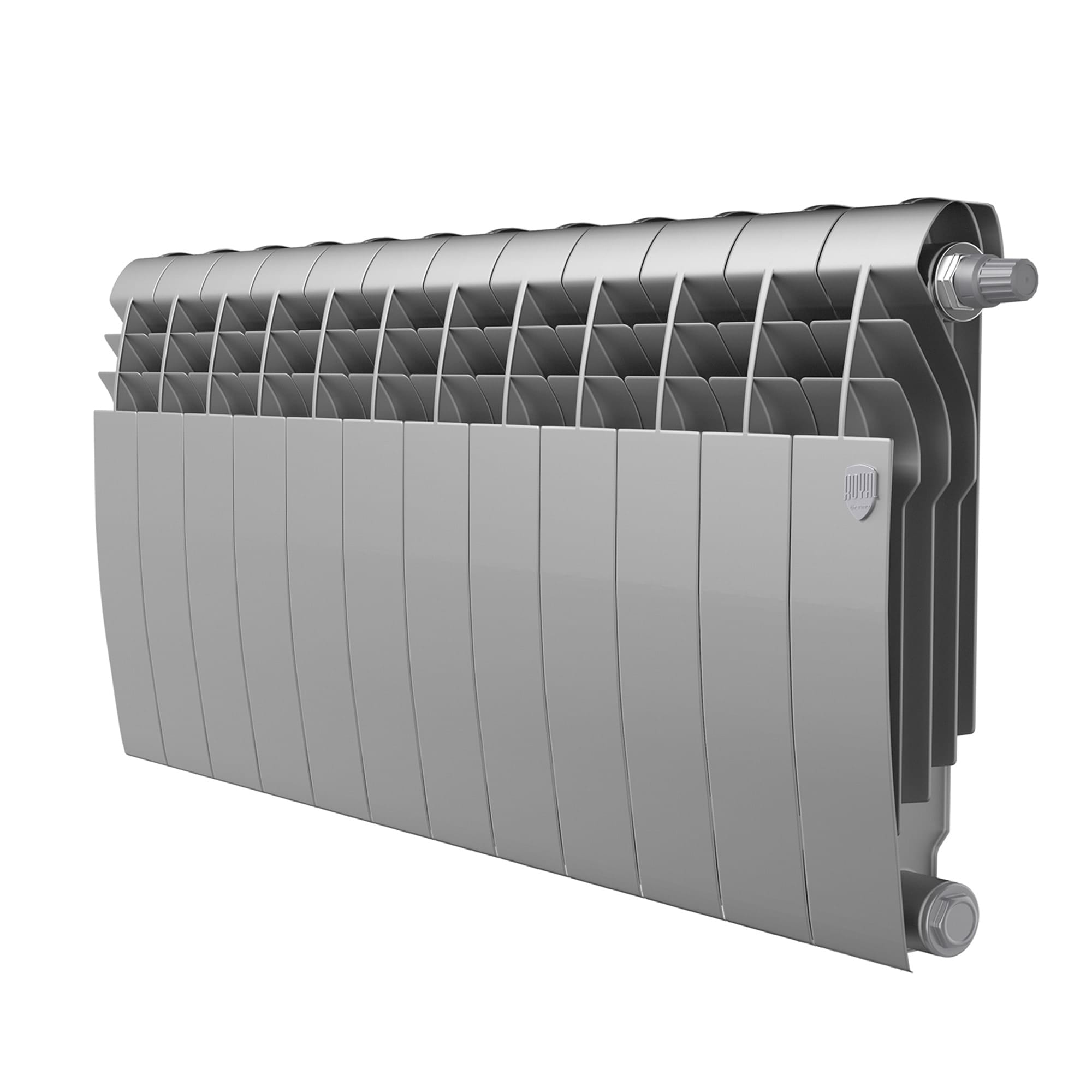 Радиатор Royal Thermo BiLiner 350 /Silver Satin VR - 12 секц.
