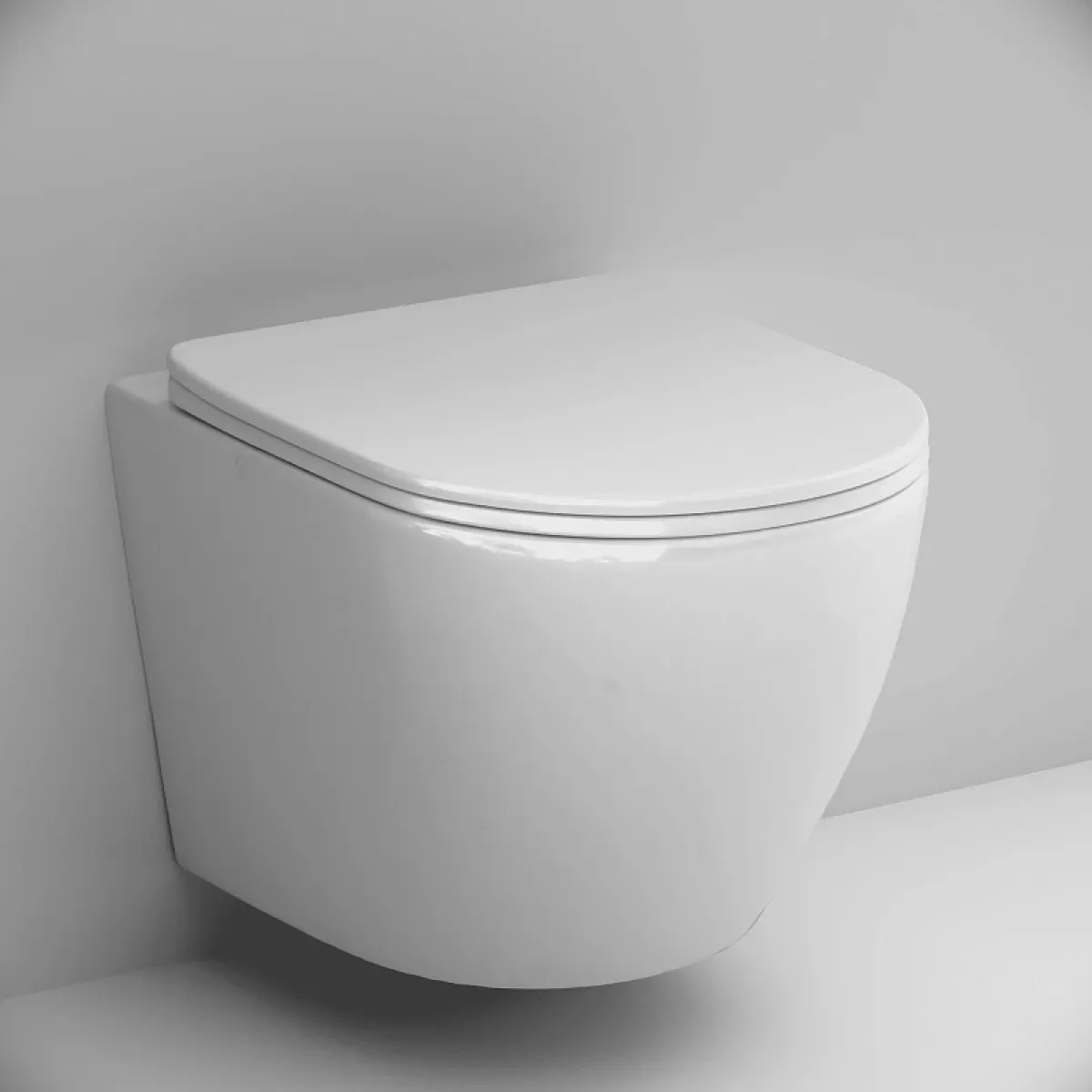 Унитаз подвесной AM.PM Like C801901SC безободковый, торнадо, с сиденьем микролифт, белый