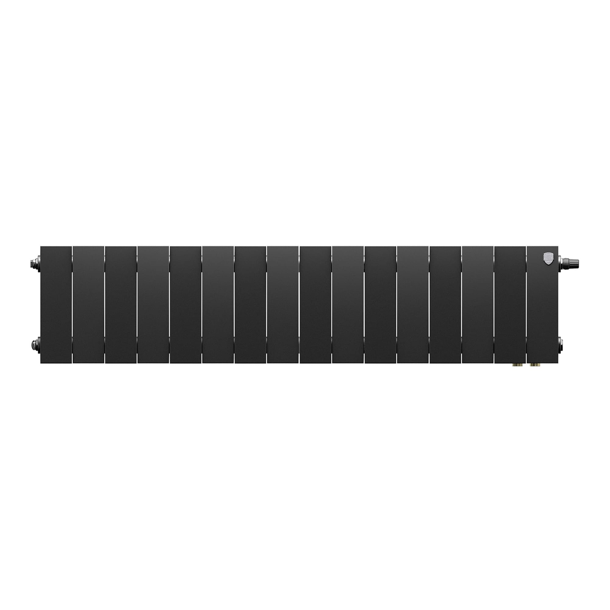 Радиатор биметаллический Royal Thermo PianoForte 200 Чёрный VR80- 16 секц.