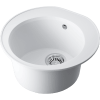 Кухонная мойка Omoikiri Miya 50-R 4993506 белая матовая