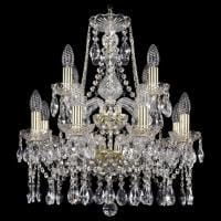 Подвесная люстра Bohemia Ivele Crystal 1413 1413/8+4/165/2d/G