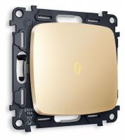 Выключатель одноклавишный с подсветкой без рамки Ambrella Volt Quant MO602010